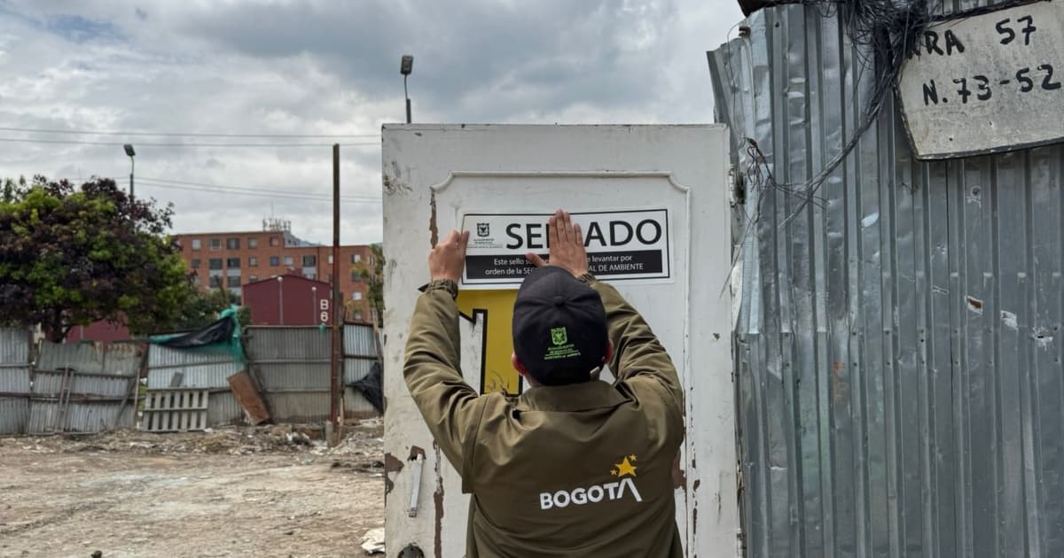 Distrito selló predio por disposición ilegal de escombros San Fernando en Bogotá