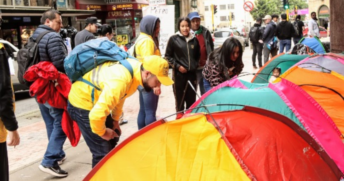 Población Emberá se encuentra en Bogotá protestando en diversos puntos