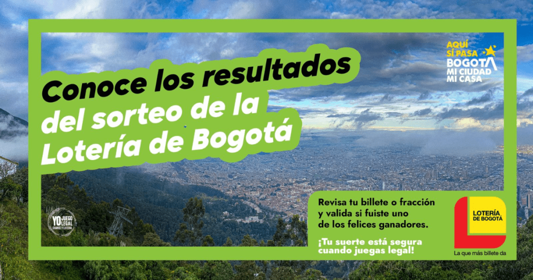 Lotería de Bogotá conoce resultados del sorteo jueves 27 de marzo 2025
