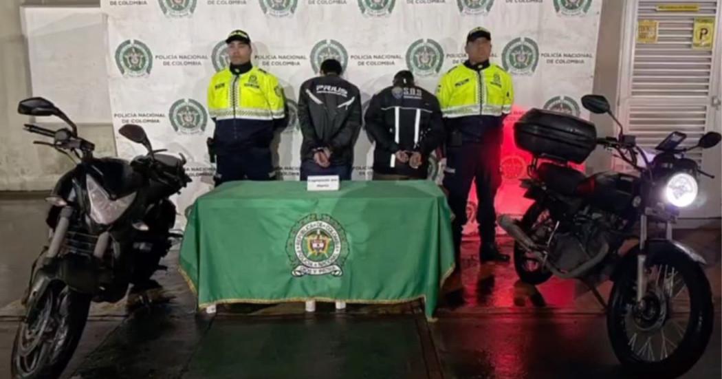 Por GPS Policía recuperó motocicleta hurtada y capturó a dos personas en Bogotá 