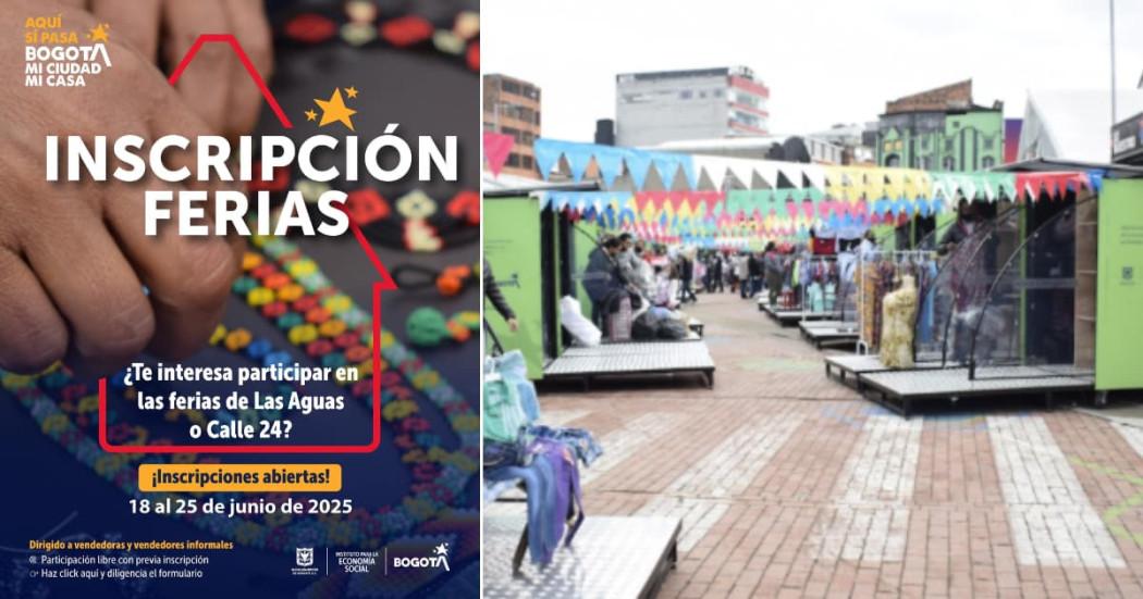 Vendedor informal parte de puestos ferias Las Aguas y calle 24 Bogotá