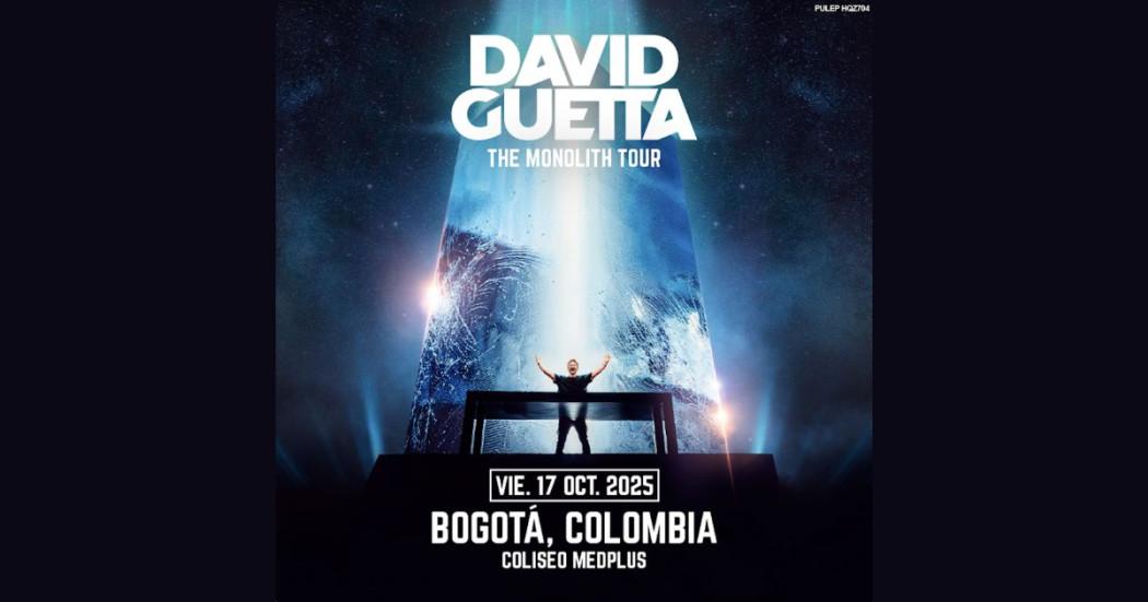 Cuándo y dónde será el concierto del dj David Guetta en Bogotá 
