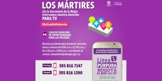 Puntos de atención en localidad de Los Mártires.