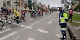 200 agentes y gestores gestionaron tráfico en Gran Fondo Bogotá