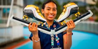 Historia de patinadora afrobogotana en Juegos Olímpicos de Invierno