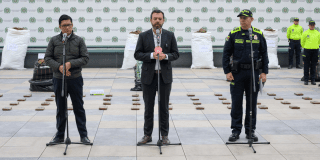 Incautadas dos toneladas de marihuana en Bogotá en operativo seguridad