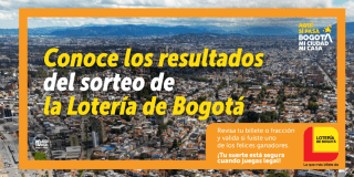 Resultado del sorteo de la Lotería de Bogotá, Día de la Madre 2025
