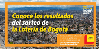 Lotería de Bogotá conoce resultados sorteo jueves 22 de mayo 2025