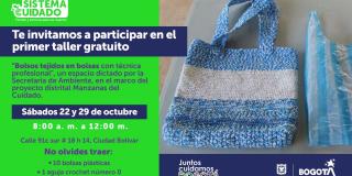 Aprende a elaborar bolsos con material reciclado en Ciudad Bolívar