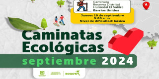 Caminata ecológica en el Humedal Salitre jueves 19 de septiembre 2024